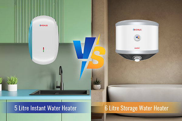 5 Litre Instant vs 6 Litre Storage Water Heater
