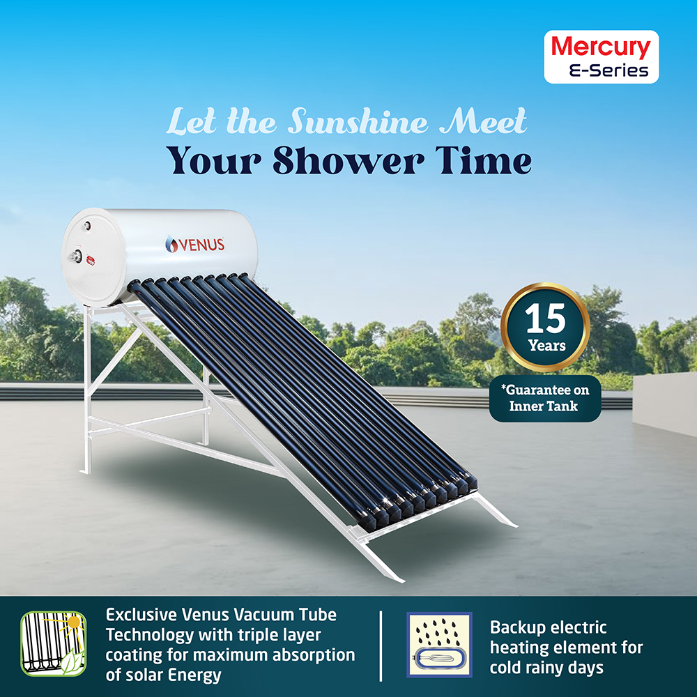 Mercury Domestic E-Series Solar Water Heater