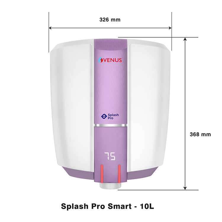 Splash Pro Smart-Storage Water Heater (Geyser) - 10-purple-haze-white
